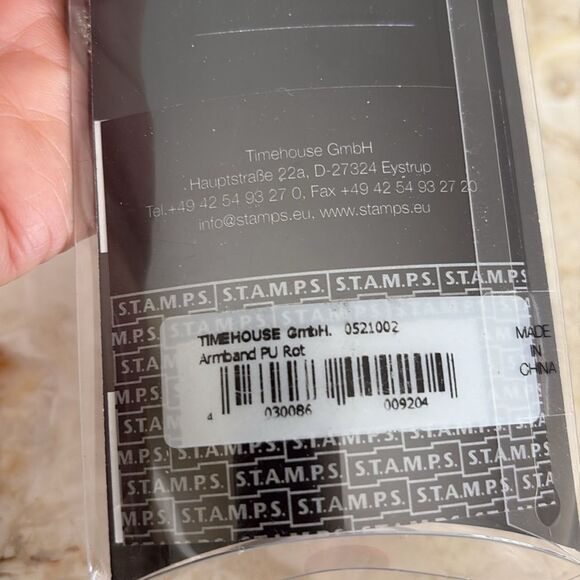 NEW! STAMPS Red Strap Oversized Square Funky Abstract Multicolour Watch in Box - Picture 4 of 8